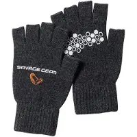 Savage Gear Des gants Knitted Half Finger Glove M