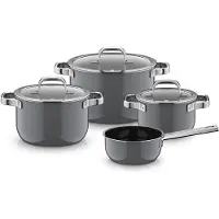 WMF Fusiontec Mineral Pro, Topf-Set, 4-teilig, Platinum 3201114127 4000530760227
