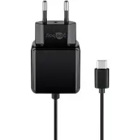 Goobay Adaptateur secteur USB avec câble USB-C fixe 15 W
