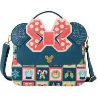 Loungefly Disney by Sac à bandoulière Mickey et Minnie Holiday