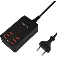 Logilink PA0139 - Intérieur - universel - CA - surintensité - surtension - court-circuit - noir - 100 - 240 (PA0139)
