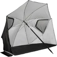 VirtuFit Parasol de plage premium avec pare-brise