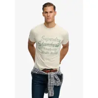 Superdry T-Shirt 'Industry Worker' écru / jade