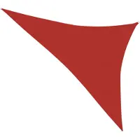 vidaXL Voile d'ombrage 160 g/m² Rouge 4x5x6,8 m PEHD