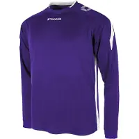 Stanno Maillot Drive à manches longues pour enfants - Violet / Blanc