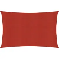 vidaXL Voile d'ombrage 160 g/m² Rouge 6x7 m PEHD