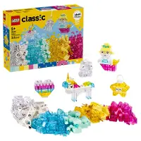 LEGO Classic Boîte Magique Transparente 11040 340 Pièces Constructions 5+ Ans