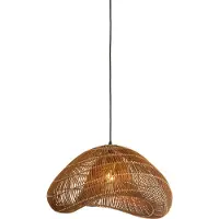 Light & Living Lampe pendante en rotin Janzur Ø 54cm - brun foncé