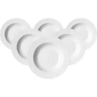 Ritzenhoff & Breker Snap by R & B assiette creuse "BIANCO", en porcelaine, forme simple, lavable au lave-vaisselle, Assiettes, Blanc