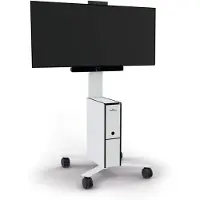 Durable Chariot mobile TV COWORKSATION, Blanc, 370202