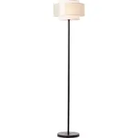 Brilliant Lampadaire Odar E27 40 W noir/beige