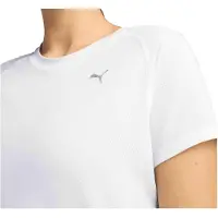 Puma T-shirt Camiseta Run Graphic Mesh 2 en 1 manga corta blanco puro mujer pour Femme