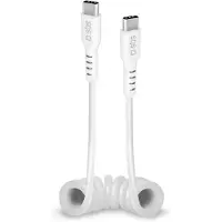 SBS Câble spiralé USB-C - USB-C, 1 mètre