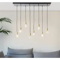 Brilliant Lampe suspendue Darcia avec 8 pendules