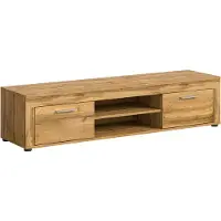 Ebuy24 Jam meuble tV 2 portes battantes, 2 étagères chêneReproduction.