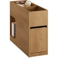 SoBuy Table d'appoint Rangement intégré Bois clair Scandinave FBT158-N