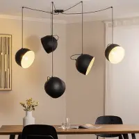 Aldex Suspension , Pepe, dimmable, Noir, Salon / séjour, Métal, Moderne