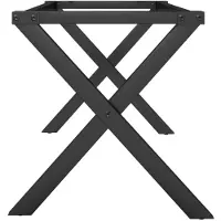 vidaXL Support de table basse en X 90x30x43 cm acier