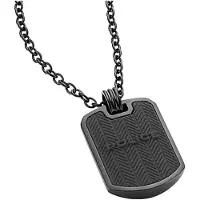 Police Pj.26400psugr Necklace Noir Homme
