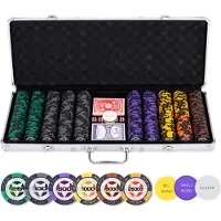 Engelhardt Set de poker 500 Prestige haute dénomination