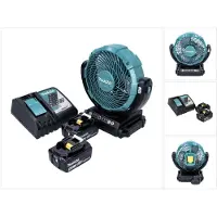 Makita DCF 102 RG Ventilateur à batterie 18 V 18 cm + 2x batterie 6,0 Ah + chargeur
