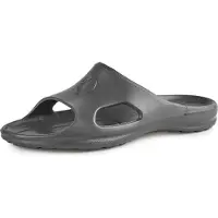 Ladeheid - Sandales de plage légères pour femmes Eva, chaussures de jardin, mules de plage, chaussures de bain KL039D (graphite, 40 EU)