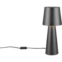 TRIO -Leuchten Lampe de table NUBIAN DH 16x40 cm noir Lampe de table Lampe à pince