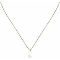 Morellato Bijoux Collier en argent 925/1000 recyclé et perle d'eau douce femme - Doré - Unique