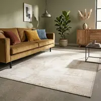 FRAAI Tapis moderne - Strong Champagne | 160x230 cm | Rectangulaire | Tissage plat