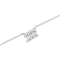 Daniel Wellington Chaîne en acier assortie Aquarius Crystal Zodiac DW00400953