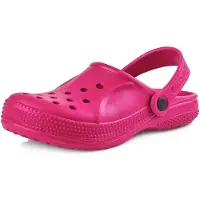 Ladeheid Enfants Filles Garçons Sabots légers Eva Sabots de jardin Chaussures de jardin KL055 (Rose, 24 UE)