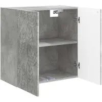 vidaXL Armoire murale, 59 x 31 x 60 cm, matériau de bois, couleur gris béton
