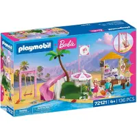 Top 1 Toys X Barbie Beach Coffee Construction Game 136 Pieces Rose Enfants