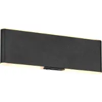 TRIO Applique murale moderne Conchita noir 22cm