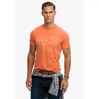 Superdry T-Shirt 'Industry Worker' orange / orange pastel