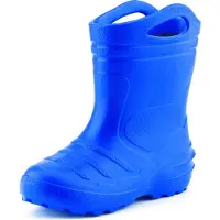 Ladeheid Enfants Filles Garçons Bottes de pluie thermo Eva doublées KL051 (Bleu, 32)