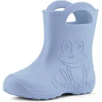 Ladeheid Eva - Bottes en caoutchouc pour enfants (garçons et filles) - Chaussures de pluie LA-CA-01 (bleu clair, 32/33 EU)