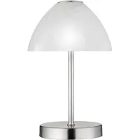 TRIO Lampe de table LED QUEEN argent-blanc 2,5 W, blanc chaud, 200 lm, métal, dimensions : 24 x 15 x 15 cm, IP20, RL