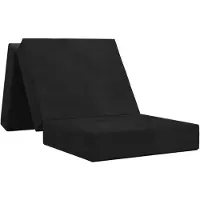vidaXL Canapé-lit pliant 90 x 67 x 45 cm Noir