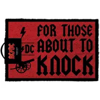 Hole in the Wall Paillasson de - For those about to knock - pour Indifférent - rouge/noir - Taille Standard