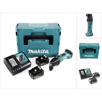 Makita DTM 50 RTJ 18V Li-Ion outil multifonctions sans fil en Makpac + 2x BL 1850 B batterie 5,0 Ah + 1x DC18RC chargeur de batterie