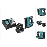 Makita DBN 500 RM Cloueuse sans fil à tête refoulé 18 V 15-50 mm + 2x batterie 4,0 Ah + chargeur (Pistolet à clous)