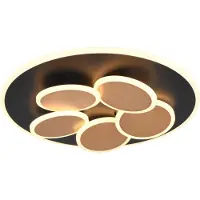 TRIO Luminaires Plafonnier MANDALA DH 49x7,50 cm multicolore Plafonnier