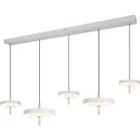 TRIO Suspension 5 lumières Keaton blanc