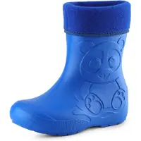 Ladeheid Eva Enfants Garçons Filles Bottes de pluie fourrées LA-CA-11 (Bleu, 32/33 EU)