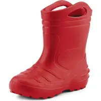 Ladeheid Bottes en caoutchouc Eva Thermo ultra-légères pour enfants (filles et garçons), doublées, modèle KL051 (rouge, taille 22)