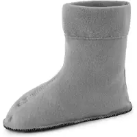 Ladeheid Enfants Chaussettes Chauffantes pour Bottes de Caoutchouc LA-CA-01 LA-CA-03 LA-CA-04(Gris, 24/25)