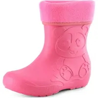 Ladeheid Eva Enfants Garçons Filles Bottes de pluie fourrées LA-CA-11 (Rose, 28/29 EU)