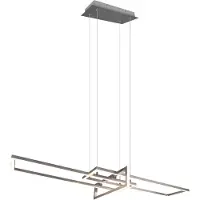 TRIO Lampe suspendue LED SALINAS argent 320310307