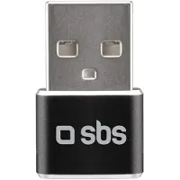 SBS Adaptateur secteur USB mâle – USB-C femelle-